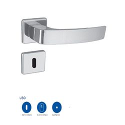 FECHADURA ALIANÇA QUADRATTA CROMADA - FLUZÃO CONSTRUÇÃO