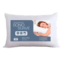 TRAVESSEIRO SONO SUAVE - 50CM X 70CM/BRANCO - FLUZÃO CONSTRUÇÃO