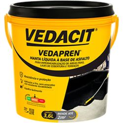 MANTA LÍQUIDA IMPERMEABILIZANTE VEDACIT VEDAPREN 1... - FLUZÃO CONSTRUÇÃO