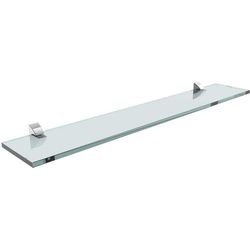 PRATELEIRA 10X60 DE VIDRO RETO COM SUPORTE CROMADO... - FLUZÃO CONSTRUÇÃO