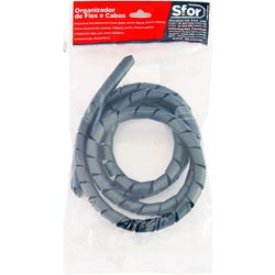 ORGANIZADOR DE FIOS E CABOS 19MM X 1,5M PRETO - 1 ... - FLUZÃO CONSTRUÇÃO