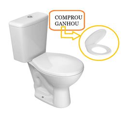 VASO CAIXA ACOPLADAD IZY+ ASSENTO IZY GRATIS - FLUZÃO CONSTRUÇÃO