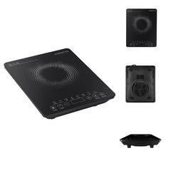FOGÃO COOKTOP INDUÇÃO VITROCERÂMICO PRETO 1 BOCA 1... - FLUZÃO CONSTRUÇÃO