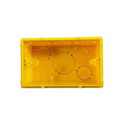 CAIXA DE LUZ 4 X 2 AMARELA ELETRODUTO FLEX - AMANC - FLUZÃO CONSTRUÇÃO