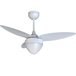 VENTILADOR DE TETO AIRES BRANCO 3 PÁS COM CONTROLE... - FLUZÃO CONSTRUÇÃO