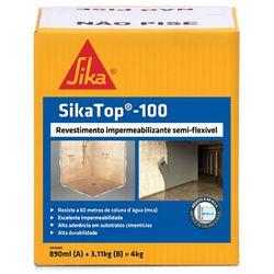 SIKA TOP 100 CAIXA 4 KG - FLUZÃO CONSTRUÇÃO