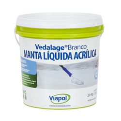 VEDALAGE MANTA LIQUIDA BRANCO GALÃO 3,6KG VIAPOL - FLUZÃO CONSTRUÇÃO
