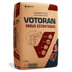 CIMENTO VOTORAN OBRAS ESTRUTURAIS CP2 SACO 50KG - FLUZÃO CONSTRUÇÃO
