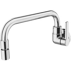 TORNEIRA COZINHA PAREDE BICA BAIXA GALI CROMADA - FLUZÃO CONSTRUÇÃO