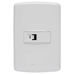 TOMADA RJ11 2 fios 4X2 DUALE UP SOPRANO - FLUZÃO CONSTRUÇÃO