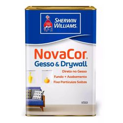 TINTA NOVACOR GESSO E DRYWALL BRANCO 18 LITROS SHE... - FLUZÃO CONSTRUÇÃO