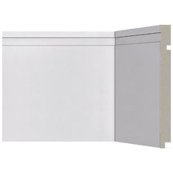RODAPÉ 505 BRANCO 200X16 2.40M - FLUZÃO CONSTRUÇÃO