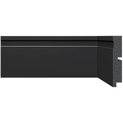 RODAPÉ 3457 PRETO 100X16 2.40M - FLUZÃO CONSTRUÇÃO
