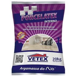ARGAMASSA PORCELATEX INTERNO CINZA VETEX 20KG - FLUZÃO CONSTRUÇÃO