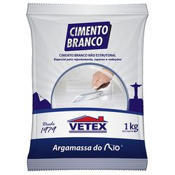 CIMENTO NÃO ESTRUTURAL BRANCO VETEX 1KG - FLUZÃO CONSTRUÇÃO