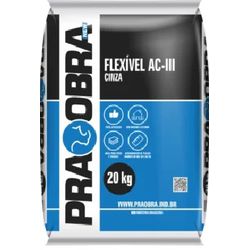 ARGAMASSA CINZA FLEXIVEL AC3 PRAOBRA - FLUZÃO CONSTRUÇÃO