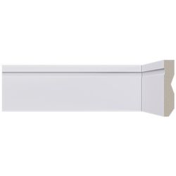 RODAPÉ LEV72 BRANCO 70X13MM 2.40M - FLUZÃO CONSTRUÇÃO