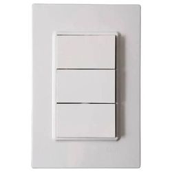 INTERRUPTOR TRIPLO TECLA SIMPLES 10A/250V 4X2 VIVA... - FLUZÃO CONSTRUÇÃO