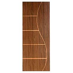 PORTA CT01 FRISADA HDF SUCUPIRA 210X80CM - FLUZÃO CONSTRUÇÃO