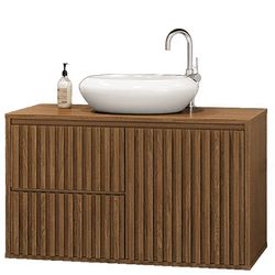 GABINETE RIPADO 80CM FREIJO ASTRAL DESIGN - FLUZÃO CONSTRUÇÃO