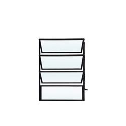 BASCULANTE PRETO COM 3 ARTICULAÇÕES DE VIDRO LISO ... - FLUZÃO CONSTRUÇÃO