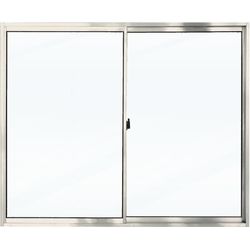 Janela Slim Alumínio de 2 Folhas Vidro Liso 100x10... - FLUZÃO CONSTRUÇÃO