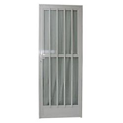 PORTA DE ALUMÍNIO 1 FOLHA PALITO VIDRO LISO 210X80... - FLUZÃO CONSTRUÇÃO