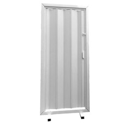 PORTA SANFONADA PLASFLEX BRANCA 60CM - FLUZÃO CONSTRUÇÃO