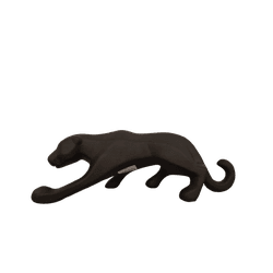 ESCULTURA PANTERA PRETO FOSCO (P) - FLUZÃO CONSTRUÇÃO