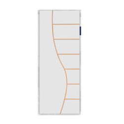 PORTA FRISADA MGM BRANCO CANTANEIRA 210X70CM - FLUZÃO CONSTRUÇÃO