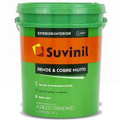 TINTA SUVINIL RENDE E COBRE MUITO BRANCO FOSCO BAL... - FLUZÃO CONSTRUÇÃO