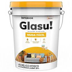TINTA GLASU! MUDA FACIL BRANCO NEVE FOSCO BALDE 20... - FLUZÃO CONSTRUÇÃO