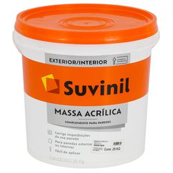 MASSA ACRILICA 25KG SUVINIL - FLUZÃO CONSTRUÇÃO