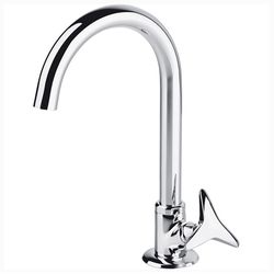 TORNEIRA DE MESA PARA COZINHA NOVA GYRO CROMADO - FLUZÃO CONSTRUÇÃO