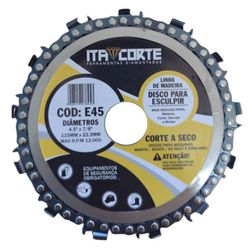 DISCO PARA ESCULPIR PROFISSIONAL 115MMX22,23 - FLUZÃO CONSTRUÇÃO