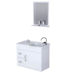 KIT ARMÁRIO SIENA SUSPENSO 55cm BRANCO - FLUZÃO CONSTRUÇÃO