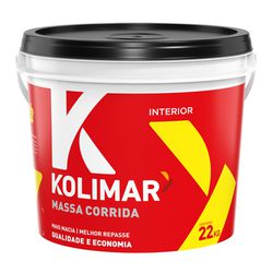 MASSA CORRIDA PVA 22KG BALDE KOLIMAR - FLUZÃO CONSTRUÇÃO