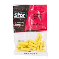 LUVA DE EMENDA AMARELA - 4,0X6,0 MM² - 20 PEÇAS - FLUZÃO CONSTRUÇÃO