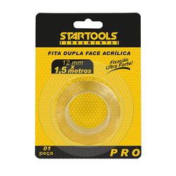 FITA DUPLA FACE ACRÍLICA 12MM X 1,5M - FLUZÃO CONSTRUÇÃO
