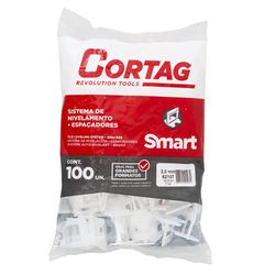 ESPACADOR NIVELADOR SMART COM 100 PEÇAS BRANCO - FLUZÃO CONSTRUÇÃO