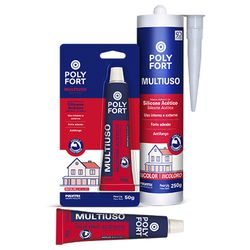 Silicone AcÉtico Polyfort Multiuso Pulvitec - FLUZÃO CONSTRUÇÃO