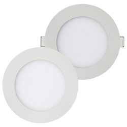 PAINEL LED REDONDO SLIM 18W 6K KIAN - FLUZÃO CONSTRUÇÃO