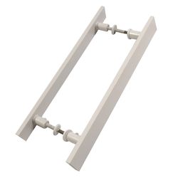 Puxador De Porta Plano AlumÍnio Branco - FLUZÃO CONSTRUÇÃO