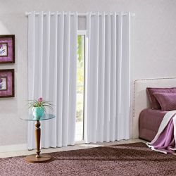 CORTA LUZ TECIDO LISO BRANCO BELLA JANELA - FLUZÃO CONSTRUÇÃO