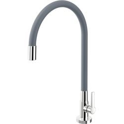 TORNEIRA COZINHA GALIFLEX CINZA CROMADO DOCOL - FLUZÃO CONSTRUÇÃO