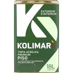 TINTA PREMIUM PISO FOSCO 18 LITROS KOLIMAR - FLUZÃO CONSTRUÇÃO