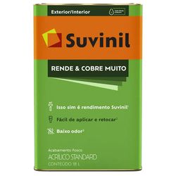Tinta Acrilica Fosca Rende e Cobre Muito 18 Litros... - FLUZÃO CONSTRUÇÃO