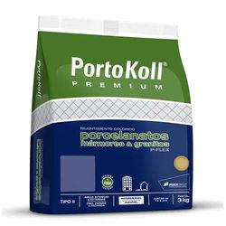 Rejunte Porcelanato flex up 3kg Portokoll - FLUZÃO CONSTRUÇÃO
