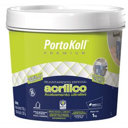 Rejunte Acrilico Balde 1kg Portokoll - FLUZÃO CONSTRUÇÃO
