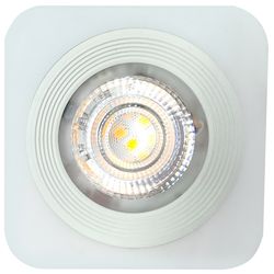 SPOT LED DE SOBREPOR QUADRADO BRANCO 5W BIVOLT KIA - FLUZÃO CONSTRUÇÃO